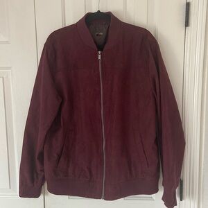 Tasso Elba mens suede bomber